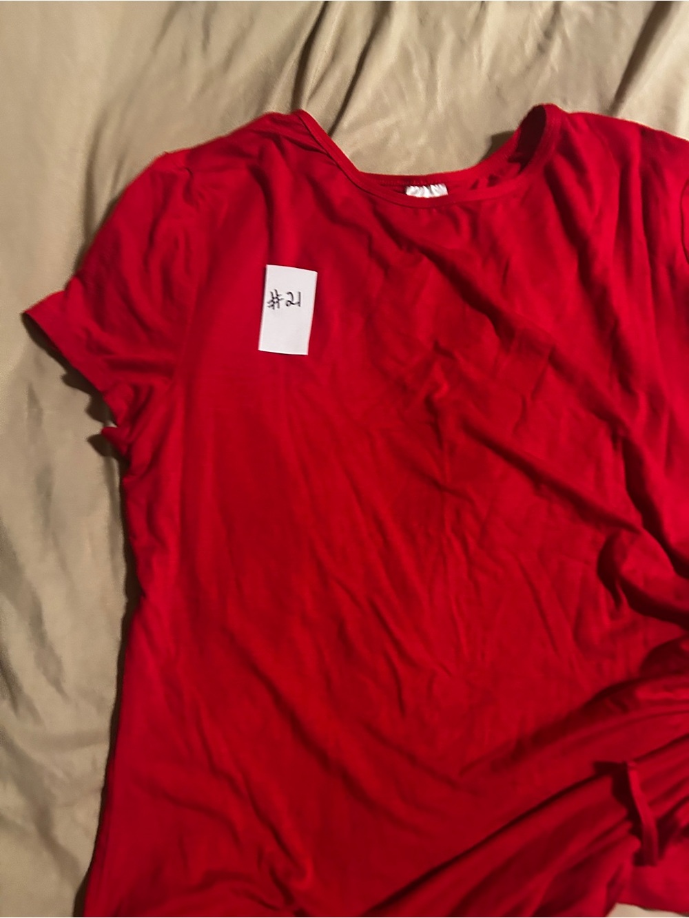 Junior size XXL 19. No Boundaries Bright Red Short Sleeve Crewneck Top